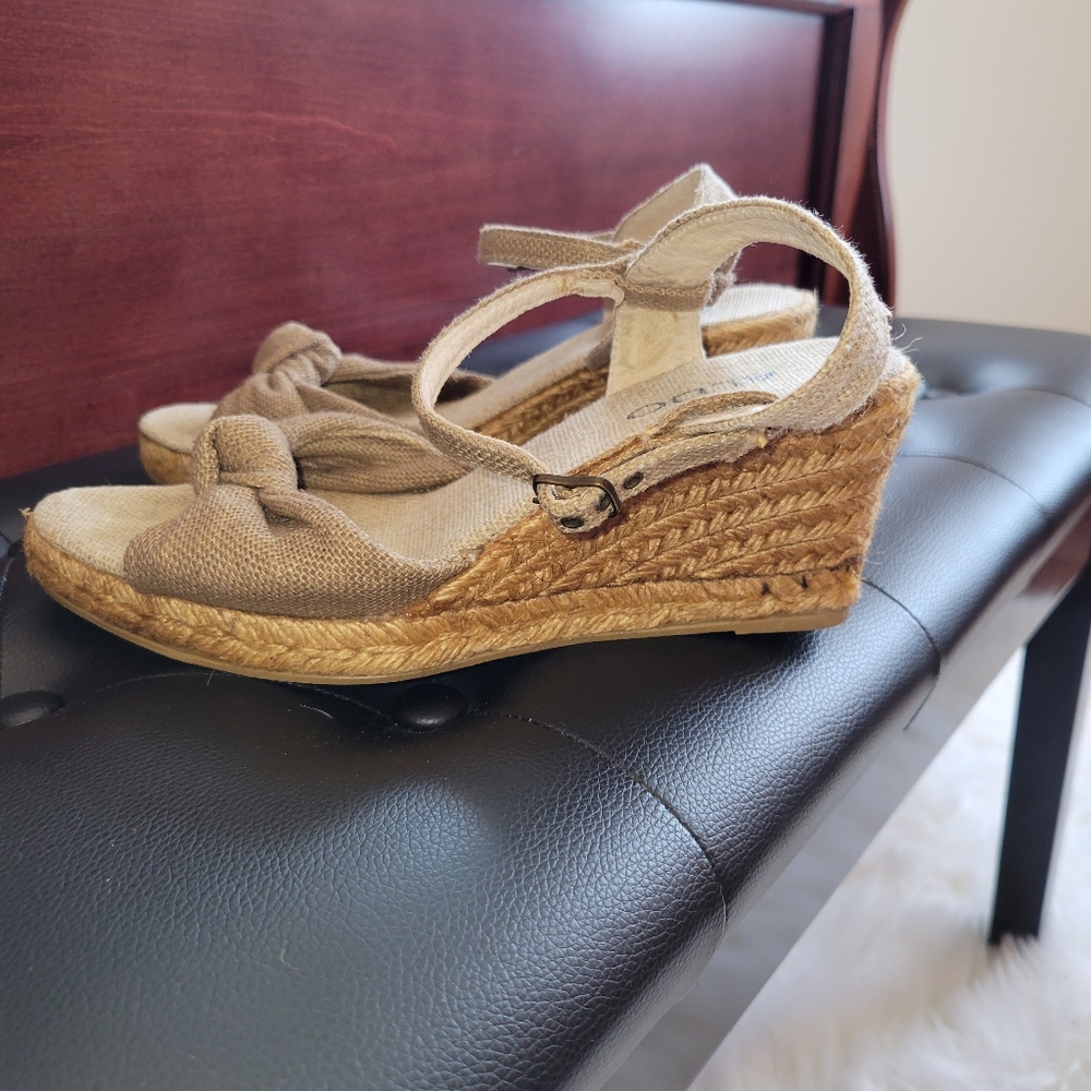 Aldo Tan Espadrilles with Strappy Design